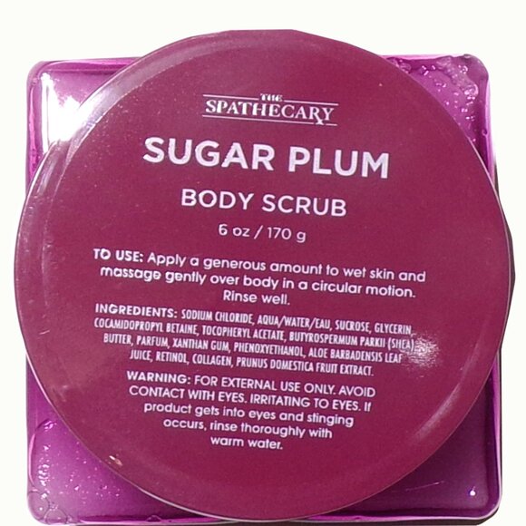 The Spathecary Sugar Plum Body Scrub 6oz (Set of 2) - Picture 3 of 3